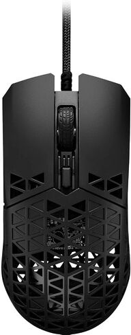 ASUS TUF M4 Wireless Gaming Mouse with Dual Wireless Modes - P306, Ambidextrous Design, 12,000 dpi Sensor, Six programmable Buttons, PBT top Cover Guard, Black Color in Saudi Arabia