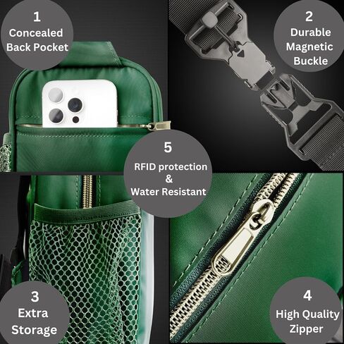 Anti Theft Crossbody Bags for Women & Men Sling Bag with RFID Blocking Travel Crossbody Bags for Women Crossbody Purse in Kuwait