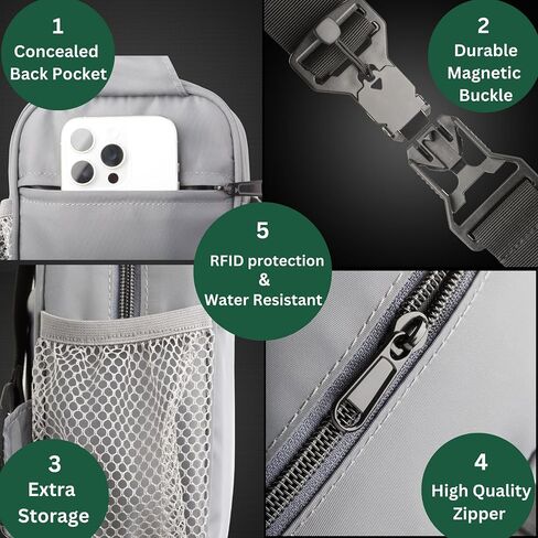 Anti Theft Crossbody Bags for Women & Men Sling Bag with RFID Blocking Travel Crossbody Bags for Women Crossbody Purse in Kuwait