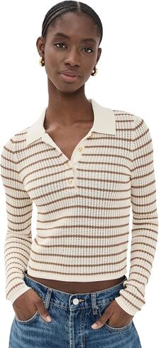 Rag & Bone Women's Viola Stripe Polo Sweater in Kuwait