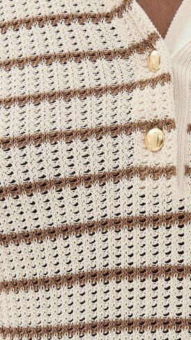 Rag & Bone Women's Viola Stripe Polo Sweater in Kuwait