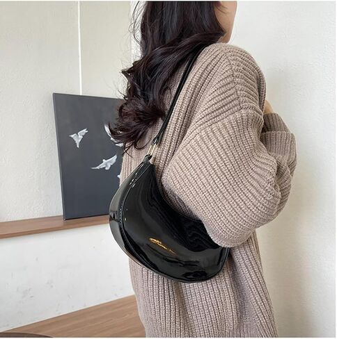 Patent Leather Evening Purse Shiny Clutch MINI Hobos Armpit Shoulder Bag in Saudi Arabia
