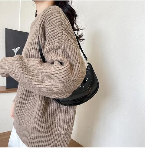 Patent Leather Evening Purse Shiny Clutch MINI Hobos Armpit Shoulder Bag in Saudi Arabia