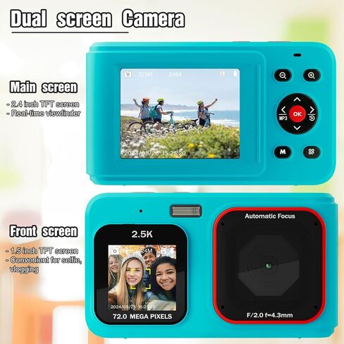 كاميرا رقمية، كاميرا تسجيل فيديو، كاميرا رقمية FHD 1080P للنقطة والتصوير مع تكبير 16X، كاميرا صغيرة مدمجة للمبتدئين، وردي in Saudi Arabia