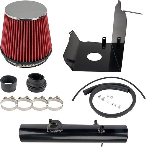 Torchbeam Cold Air Intake Filters System Kits Fit for Altima 2007-2012, Aluminum Filter System Replacement Red in Kuwait