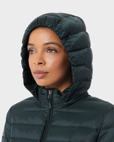 32 Degrees Women’s Water-Repellent Packable Down Jacket, Ultra-Light with Detachable Hood in Saudi Arabia