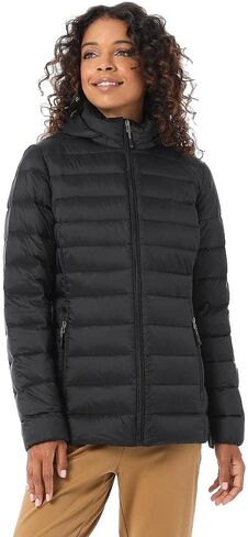 32 Degrees Women’s Water-Repellent Packable Down Jacket, Ultra-Light with Detachable Hood in Saudi Arabia