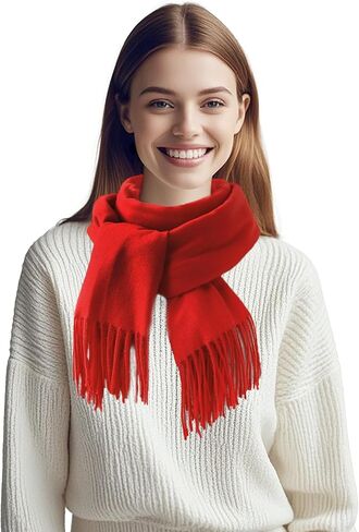 ZMC Long Blanket Scarf, Winter Shawl Cashmere Feel Travel Wrap Evening Warm Shawl Wrap for Women & Men in Saudi Arabia