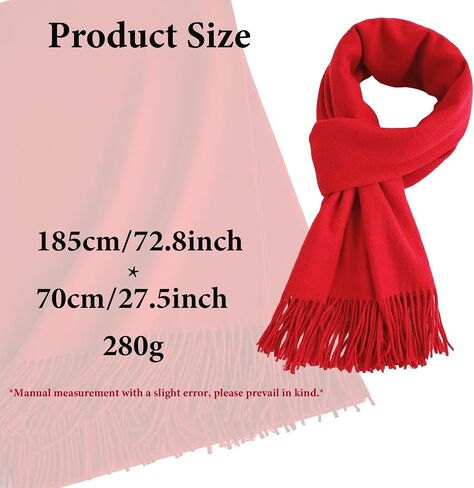 ZMC Long Blanket Scarf, Winter Shawl Cashmere Feel Travel Wrap Evening Warm Shawl Wrap for Women & Men in Saudi Arabia