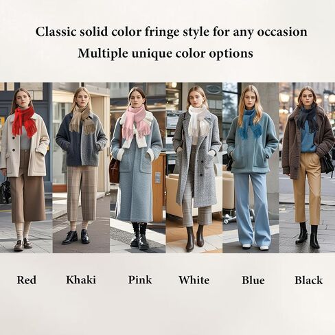 ZMC Long Blanket Scarf, Winter Shawl Cashmere Feel Travel Wrap Evening Warm Shawl Wrap for Women & Men in Saudi Arabia