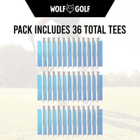 OnlyPars Golf Tees - Golf Hub Tees - Set of 36 Golf Tees - 3 Designs - Golf Tee Gift Set in Saudi Arabia