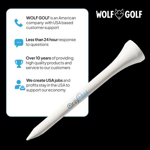 OnlyPars Golf Tees - Golf Hub Tees - Set of 36 Golf Tees - 3 Designs - Golf Tee Gift Set in Saudi Arabia