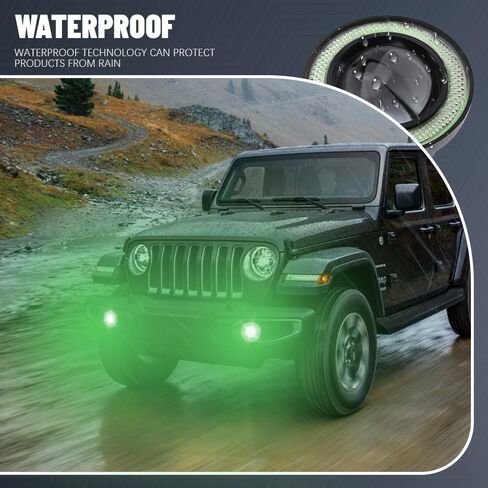 2PCS Angel Eye Halo Fog Lights for Cars, Universal Fog Lights, 2.5'' COB LED Super Bright High Power Fog Angel Eye Projector with Halo Rings, Daytime Light DRL Car Driving Bulbs Fit Car (Purple) in Kuwait