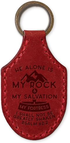 TREE OF LIFE REV. 22:14 Bible Verse Keychain - Genuine Natural Leather Key Chain w/Inspirational Scripture in Saudi Arabia
