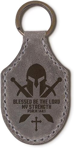 TREE OF LIFE REV. 22:14 Bible Verse Keychain - Genuine Natural Leather Key Chain w/Inspirational Scripture in Saudi Arabia