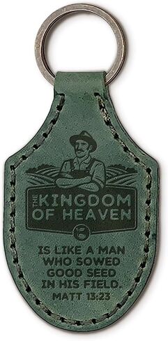 TREE OF LIFE REV. 22:14 Bible Verse Keychain - Genuine Natural Leather Key Chain w/Inspirational Scripture in Saudi Arabia