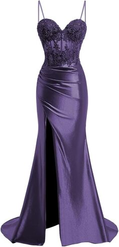 حزام السباغيتي ساتان الحبيب ساتان حفلة موسيقية مع زخارف الدانتيل المقسمة مطوية حورية البحر طويلة ثوب المساء TM13 in Kuwait