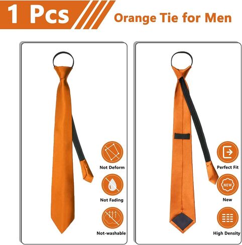 Mantieqingway Zipper Ries للرجال ألوان صلبة مسبقة ما قبل التعديل روابط الساتان الساتان العنق لمدرسة حفلات الزفاف in Kuwait