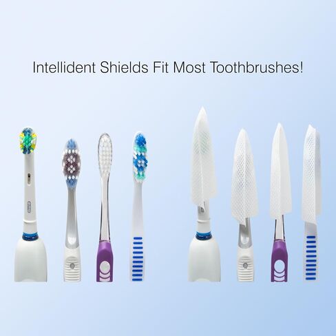 Toothbrush Shields - Pack of 10 Toothbrush Head Cover Caps - Breathable, Quick-Drying & Disposable - Perfect for Travel, Home & Office Use in Saudi Arabia