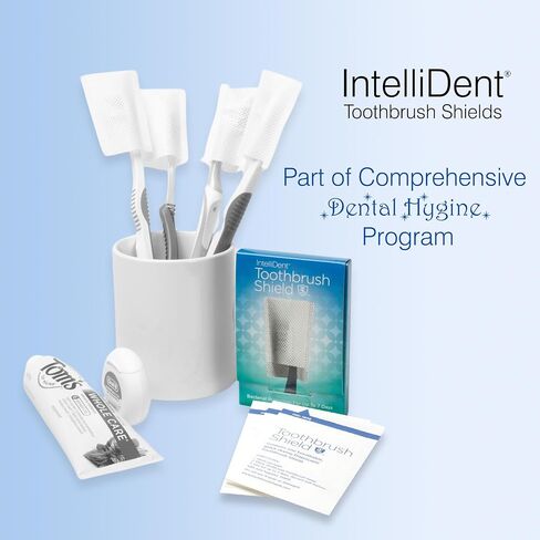 Toothbrush Shields - Pack of 10 Toothbrush Head Cover Caps - Breathable, Quick-Drying & Disposable - Perfect for Travel, Home & Office Use in Saudi Arabia