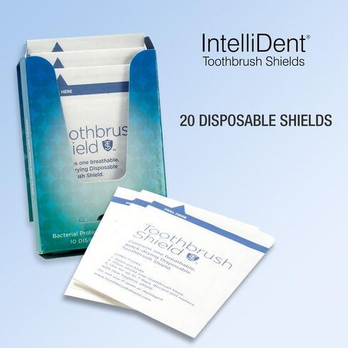 Toothbrush Shields - Pack of 10 Toothbrush Head Cover Caps - Breathable, Quick-Drying & Disposable - Perfect for Travel, Home & Office Use in Saudi Arabia