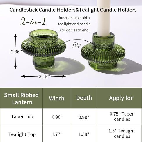 Taper Glass Candlestick Holders Tealight Candle Holders for Table Centerpieces, Fall Wedding Decor and Dinner Party Halloween Thanksgiving Decor (8 Pcs, Brown) in Kuwait