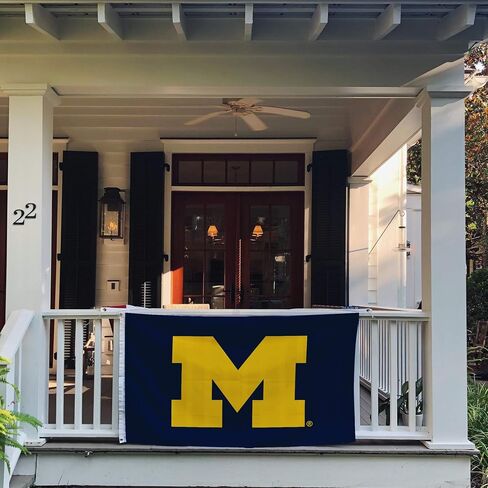 Desert Cactus University of Michigan Flag Wolverines UM U of M Flag Banners 100% Polyester Indoor Outdoor 3x5 feet Flags (Design 2) in Saudi Arabia