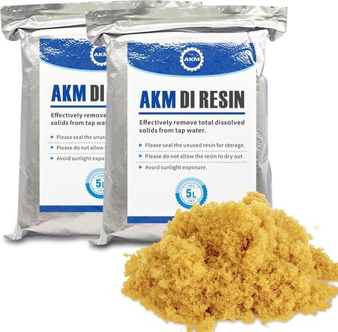 AKM Mixed Bed Deionized Di Resin Filter Fill, Use for Spotless Car Wash System Filter Change, 10 Liters(5 Liters x 2) in Saudi Arabia