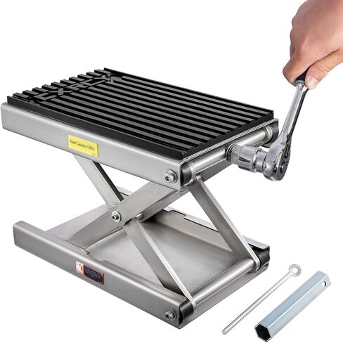 CXRCY 1200 رطل دراجة نارية مقص مقص جاك ترقية دراجة التراب ATV الصلب رافعة دراجة نارية مع وجع راتشيت ، مقبض كرنك ، وسادة مطاطية سميكة ، سطح واسع in Saudi Arabia