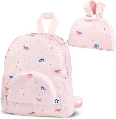 Tiny Twinkle Toddler Backpack – lightweight, waterproof, folds up into pouch. Great for travel, daycare, beach, swim school in Saudi Arabia
