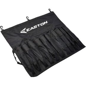 Easton | TEAM HANGING BAT BAG | Holds 10 Baseball / Softball Bats | Includes 3 Fence Hooks + Travel Straps