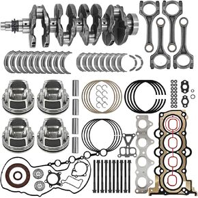 G4FJ 1.6L Turbo Engine End Bottom Kit for H-Yundai 2012-2020 for KIA 2014-2021 G4FJ 1.6L Turbo Engine Crankshing Connecting Rod Piston W/Gasket Kit 23110-2B710 23110-2B700 235102B700