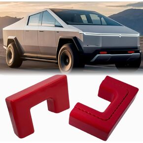 Custom Tow Hook Covers Compatible with 2024-2025 Tesla Cybertruck, Tow Hitch Cover Front Fits for Tesla Cybertruck Accessories 2024-2025 (RED)