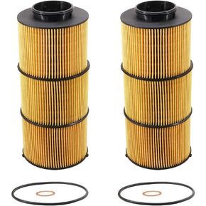 LF17800 Oil/Lube Filter Replace for P582506 A4711800009 A4711800209 A4721842325 A4721842425 19863920 Compatible with 2020 and Newer DD13 DD15 DD16 Detroit Diesel Engine(Pack of 2)