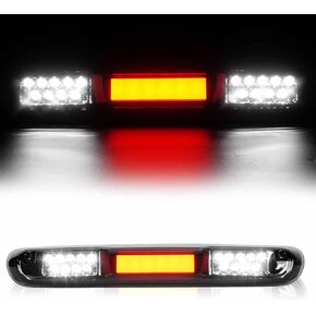 LED الثالث ثالث ضوء الفرامل ملائمة لتشيفي سيلفرادو/GMC SIERRA 1500 2500HD 3500HD 2007-2013 ، مصباح البضائع الخلفية عالية الجبل توقف (عدسة الدخان)