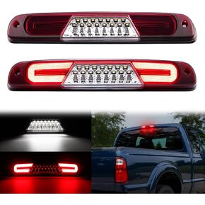LED 3rd Third Brake Light Compatible with F150 2015-2024/ F250 F350 F450 F550 Super Duty 2017-2024, High Mount Brake Cargo Light, ONLY Fits Models Which OEM 3rd Brake Light with Camera, Smoked Len