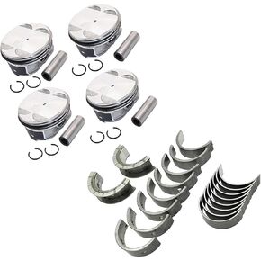 Engine Piston Ring & Main Rod Bearing Set Standard Fits for Buick Chevy GMC for Pontiac for Saturn 2.4L 2006-2017 12578324, 12578326, 12593744