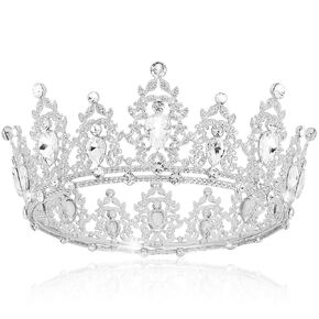 TOBATOBA Black Crown Tiara for Women - Queen, Swan, Gothic, Royal, Princess, Wedding, Birthday, Pageant, Prom, Cosplay Crown