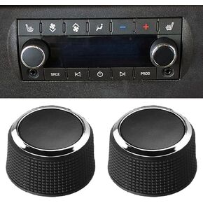 2pcs 2291-2547 سيارة مكافحة صوت الراديو الخلفية لزر الممكنات ملائمة لصالح Escalade Enclave Tahoe لشيفروليه لإصلاح GMC Acadia Sierra 1500 2500HD 3500HD 2007-2013 مركبة موالف مركبة المولد