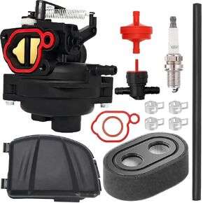 LC221A Carburetor Fit for Husqvarna LC121P LC221FHE HU625AWD HU675HWT 5521P LC221AH HU725AWDHQ HU675AWD HU550FH LC153 21 "22" compatible with Briggs and Stratton Lawn Mower 140cc 163cc 725exi