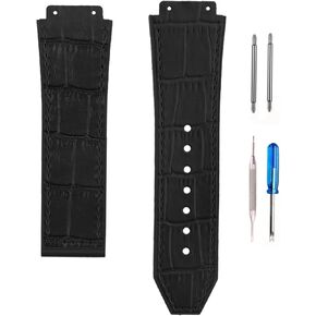 Leather Watch Band Compatible for Hublot Big Bang 19mmx 25mmx 22mm Strap Replacement for men and women wirst watchband