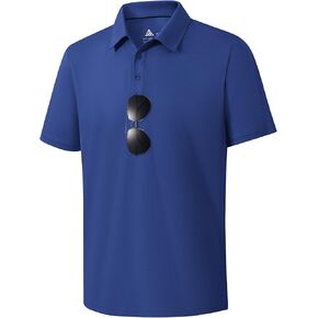 ZITY Mens Polo Shirts Short Sleeve Performance Moisture Wicking Work Golf Shirt