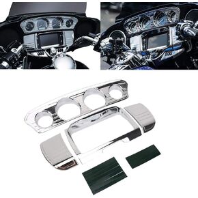 Seat Bolt Street Glide Windshield for Harley Davidson Touring Electra Glide Street Glide Ultra Limited & Tri-Glide Ultra 2014-2019 Motorcycle Dashboard Kit Gauge Chrome