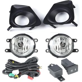 1PCS FOG LAMPS Assembly Driver Passenger Replace for Corolla 2011 2012 2013 ، مع محوقي Switch و Wiring Kit