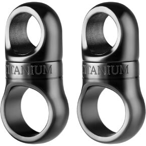 FEGVE Swivel Titanium Key Ring, Heavy Duty Key Chain Rings Small Keyrings Keychain Assecories for Men And Women