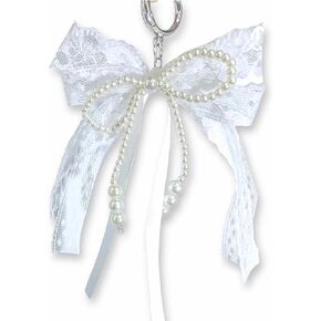 بيرل بيرل بويس بويز ، y2k bowknot keyring coquette coquette keychain keychain charms ، محفظة سحر سلسلة سحر للنساء حقائب اليد على الظهر