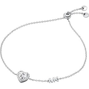 Michael Kors Women's Plincliance Sterling Silver Cushion قطع سوار شريط التمرير