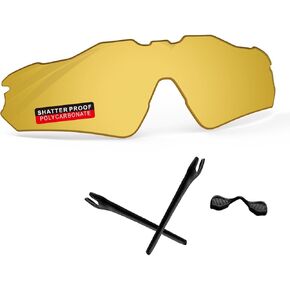 PRO+ Polycarbonate Replacement Lenses & Rubber Kits/Ear Socks for Oakley Radar EV Path Sunglass