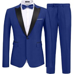 دعاوى Coofandy Men's 2 قطعة من قطعتين ضئيلة النحافة.