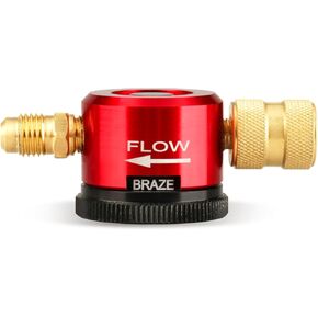 Nitrogen Purging Tool,Hvac Tool for Quickly And Easily Adjusting Nitrogen,Red Nitrogen Regulator,Standard 1/4" Hose Compatibility